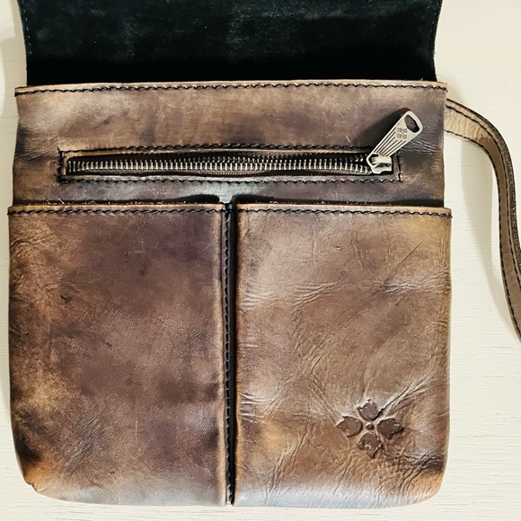 Patricia Nash Granada Woven Brown Leather Crossbody Preowned with flaws - Picture 5 of 10